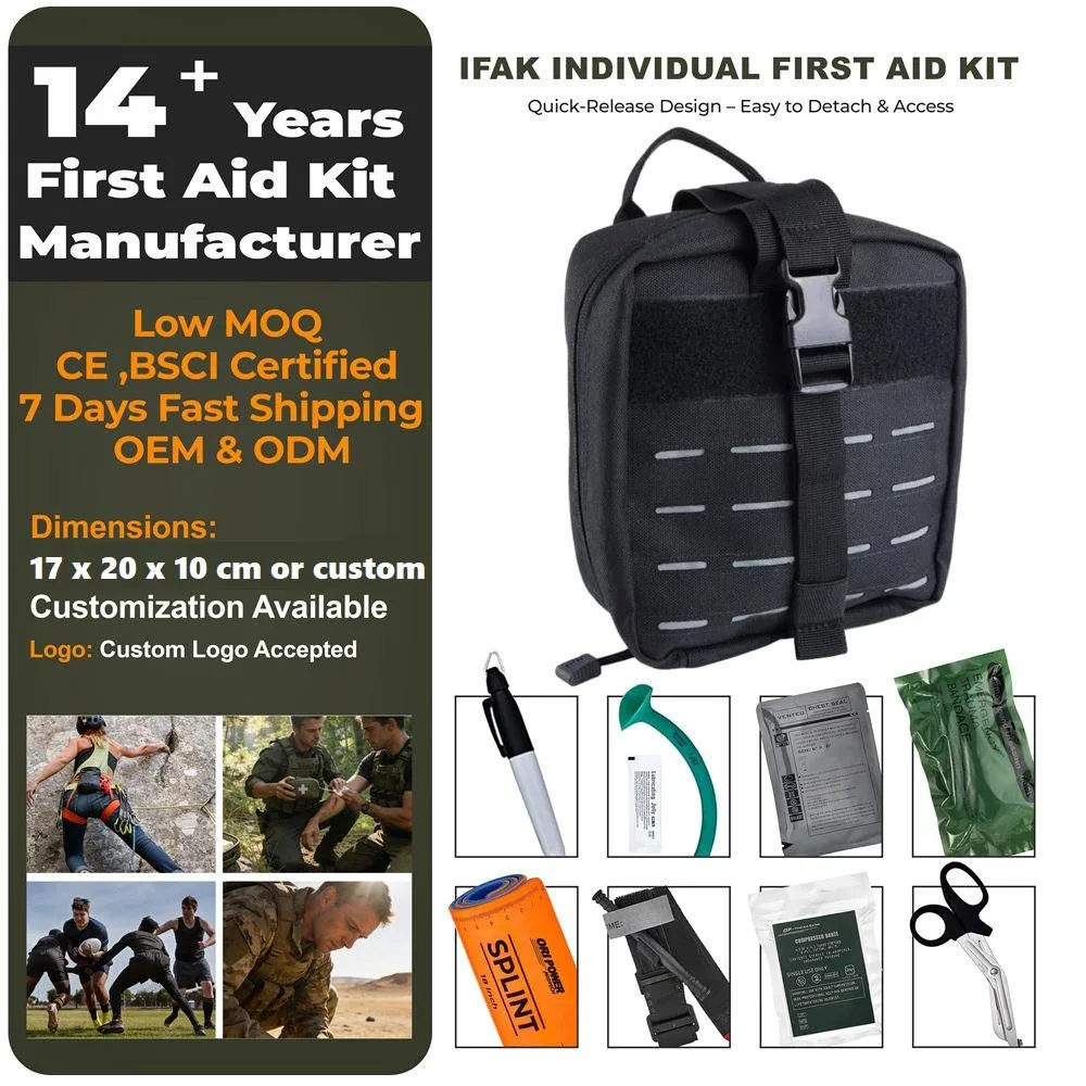 Tactical First Aid Kit — Durable Combat (VGS-MI-126) - Tactical gear for security and law enforcement